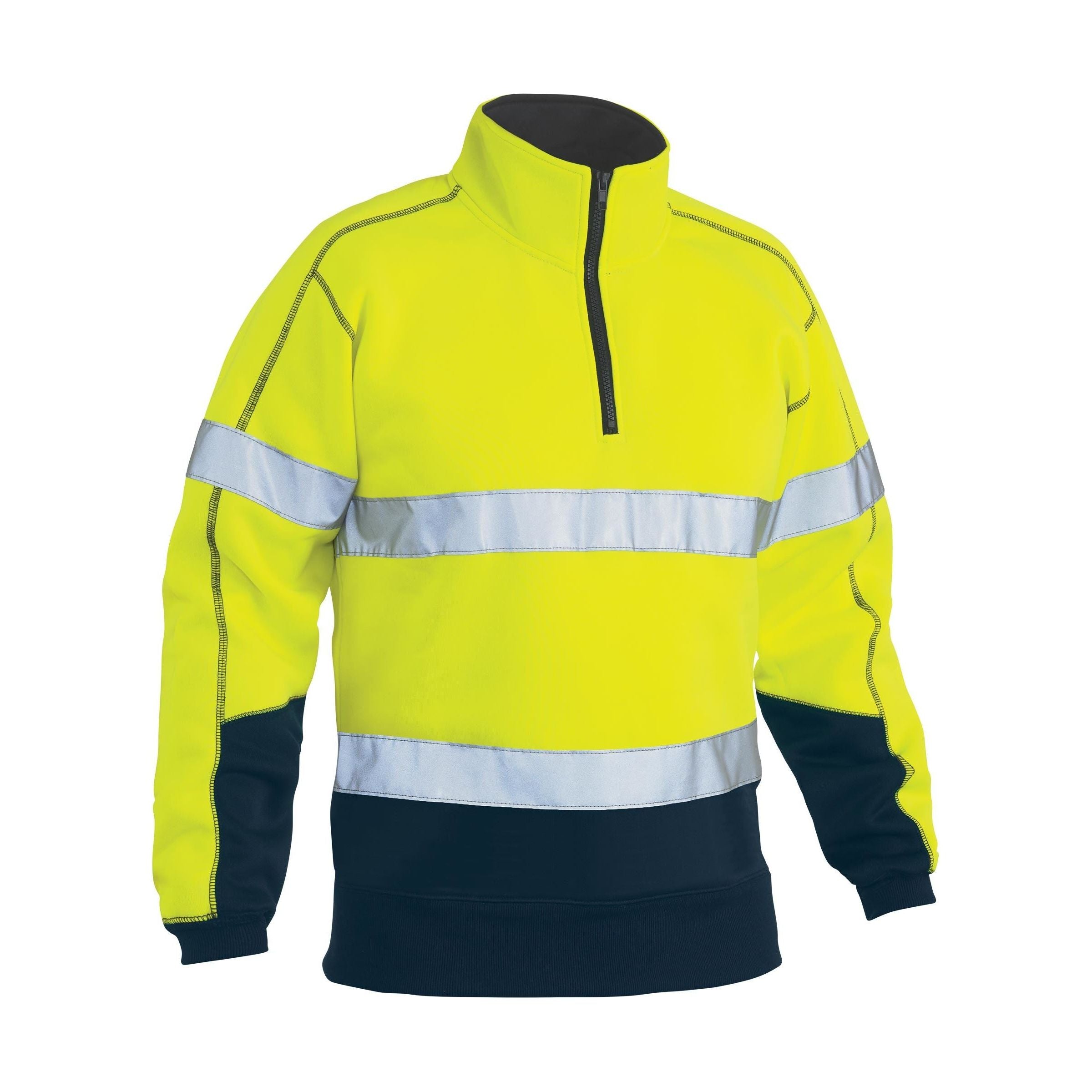Taped Hi Vis 1/4 Zip Fleece Pullover - BK6989T