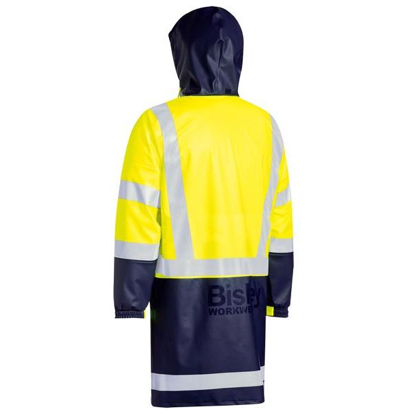 Taped Hi Vis Stretch PU Rain Coat - BJ6935HT