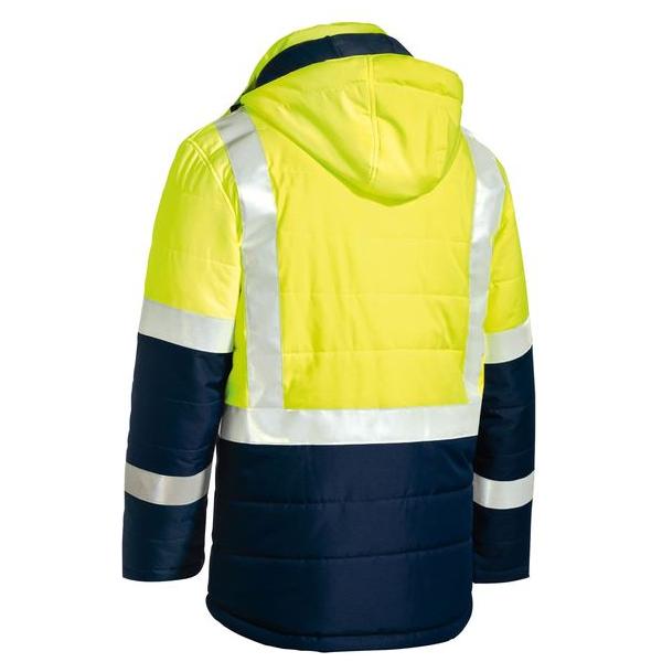 Taped Hi Vis Puffer Jacket - BJ6929HT