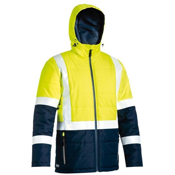 Taped Hi Vis Puffer Jacket - BJ6929HT