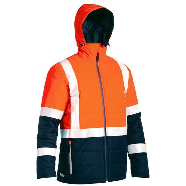 Taped Hi Vis Puffer Jacket - BJ6929HT