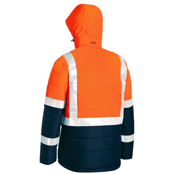 Taped Hi Vis Puffer Jacket - BJ6929HT