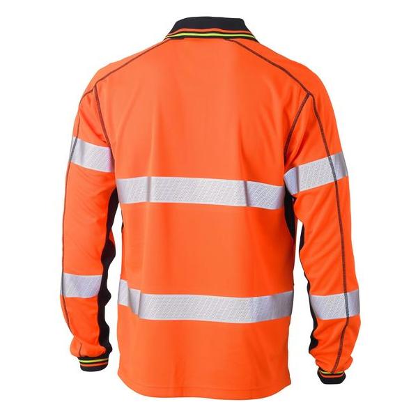 Taped Hi Vis Polyester Mesh Polo - BK6219T