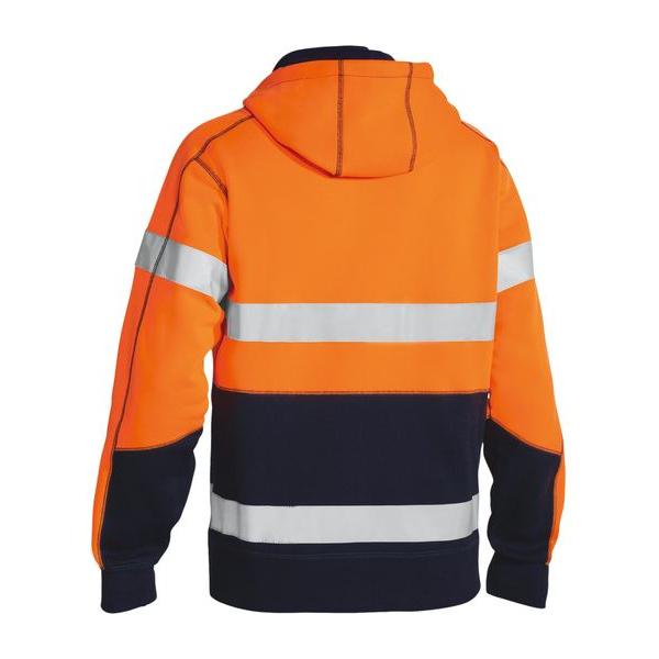 Taped Hi Vis Fleece Hoodie - BK6819T