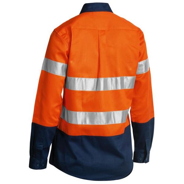 Womens Taped Hi Vis Drill Shirt - BLT6456