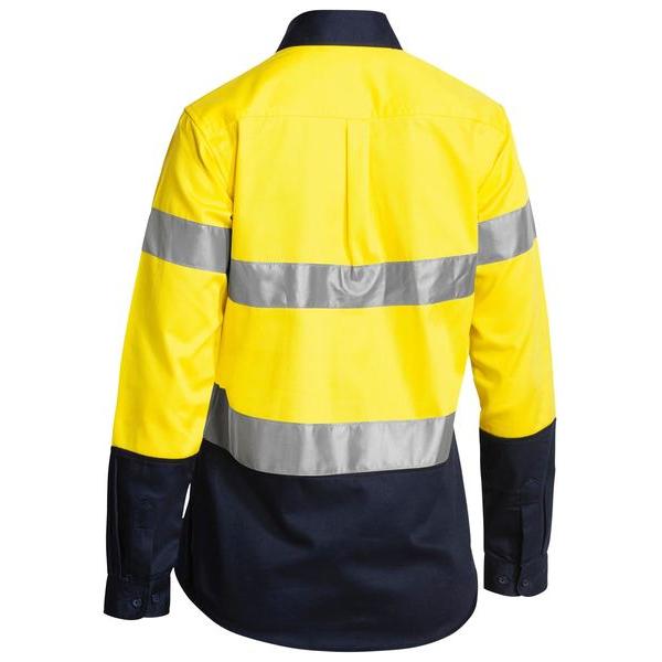 Womens Taped Hi Vis Drill Shirt - BLT6456