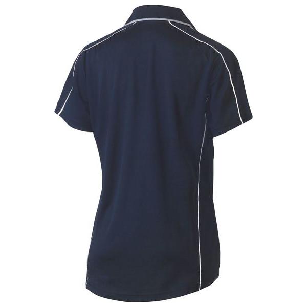 Womens Cool Mesh Polo with Reflective Piping - BKL1425