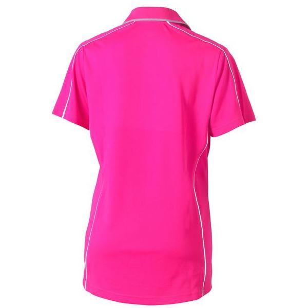 Womens Cool Mesh Polo with Reflective Piping - BKL1425