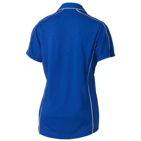 Womens Cool Mesh Polo with Reflective Piping - BKL1425