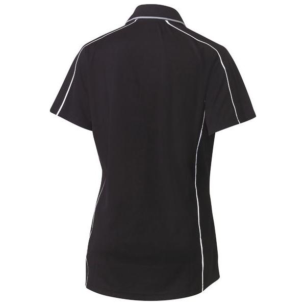 Womens Cool Mesh Polo with Reflective Piping - BKL1425