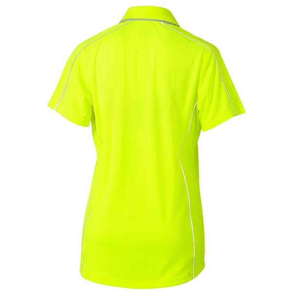 Womens Cool Mesh Polo with Reflective Piping - BKL1425