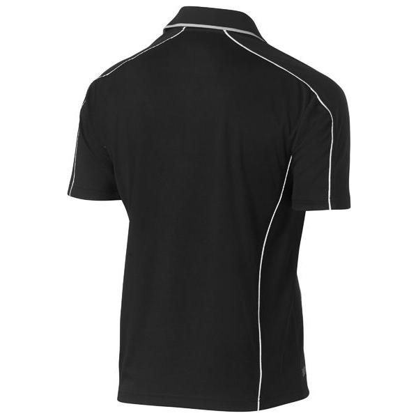 Cool Mesh Polo with Reflective Piping - BK1425