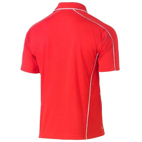 Cool Mesh Polo with Reflective Piping - BK1425
