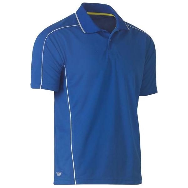 Cool Mesh Polo with Reflective Piping - BK1425