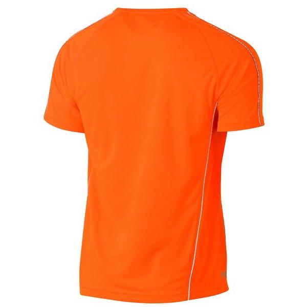 Cool Mesh Tee with Reflective Piping - BK1426