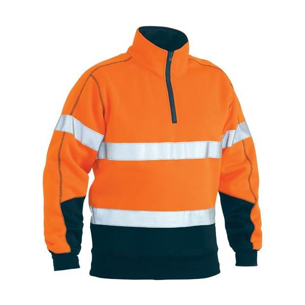 Taped Hi Vis 1/4 Zip Fleece Pullover - BK6989T