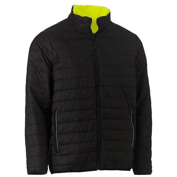 Taped Hi Vis Reversible Puffer Jacket - BJ6350HT