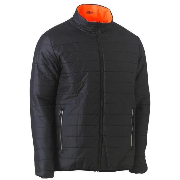 Taped Hi Vis Reversible Puffer Jacket - BJ6350HT