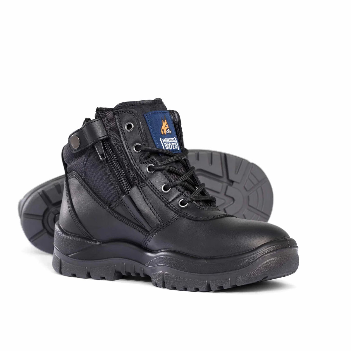Mongrel 261020 Zip Side Safety Boot – Steel Toe Lace-Up