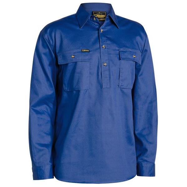 Closed Front Cotton Drill Shirt - BSC6433