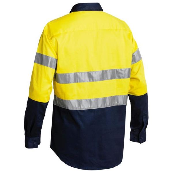 Taped Hi Vis Closed Front Drill Shirt - BTC6456