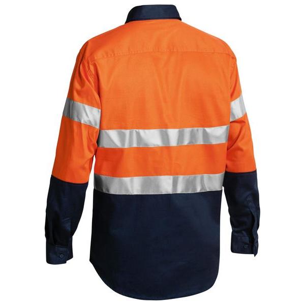 Taped Hi Vis Closed Front Drill Shirt - BTC6456