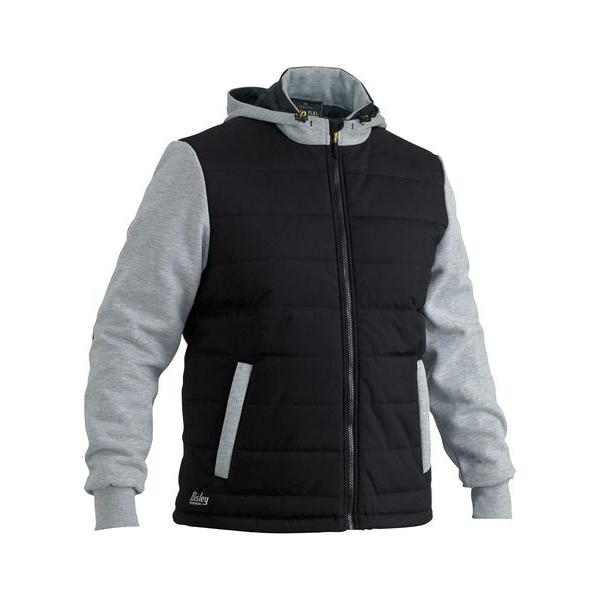 Flx & Move Contrast Puffer Fleece Hooded Jacket - BJ6944