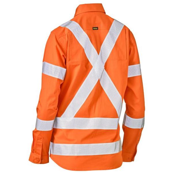 Womens X Taped Biomotion Hi Vis Cool Lightweight Drill Shirt - BL6166XT