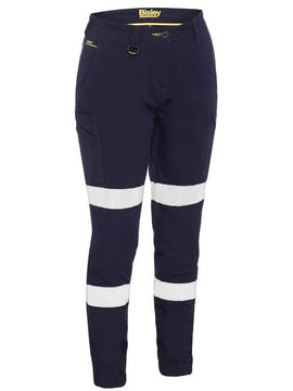 SALE - Womens Taped Cotton Cargo Cuffed Pants - BPL6028T
