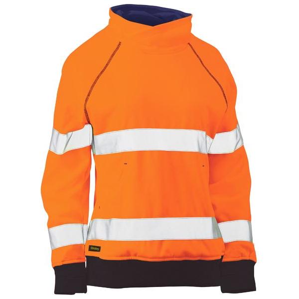 Womens Taped Hi Vis Fleece Jumper - BKL6818T