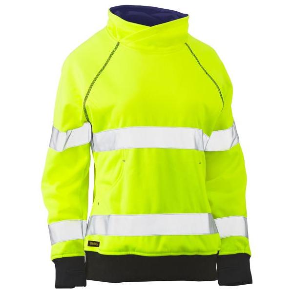 Womens Taped Hi Vis Fleece Jumper - BKL6818T