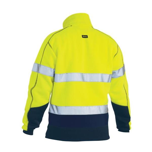 Taped Hi Vis 1/4 Zip Fleece Pullover with Sherpa Lining - BK6987T