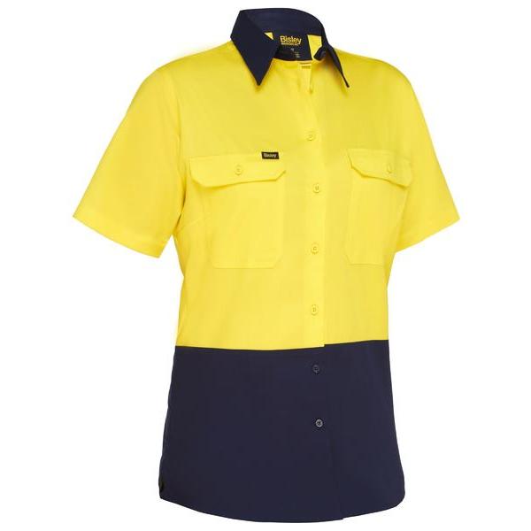 Womens Cool Lightweight Hi Vis Drill Shirt - BL1895