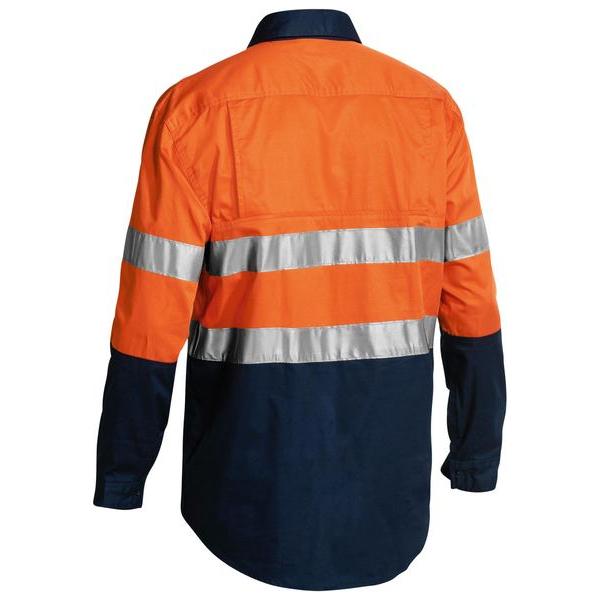 Taped Hi Vis Closed Front Cool Lightweight Shirt - BSC6896