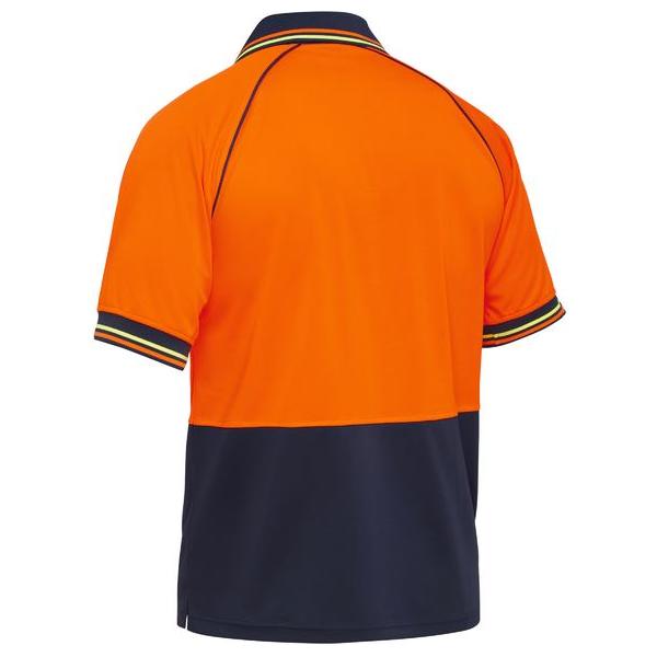 Recycle Two Tone Hi Vis Short Sleeve Polo - BK1440