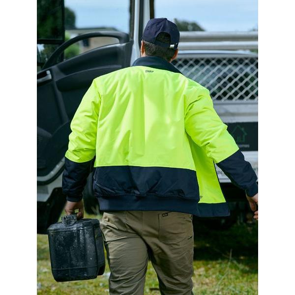 Two Tone Hi Vis Bomber Jacket - BJ6730