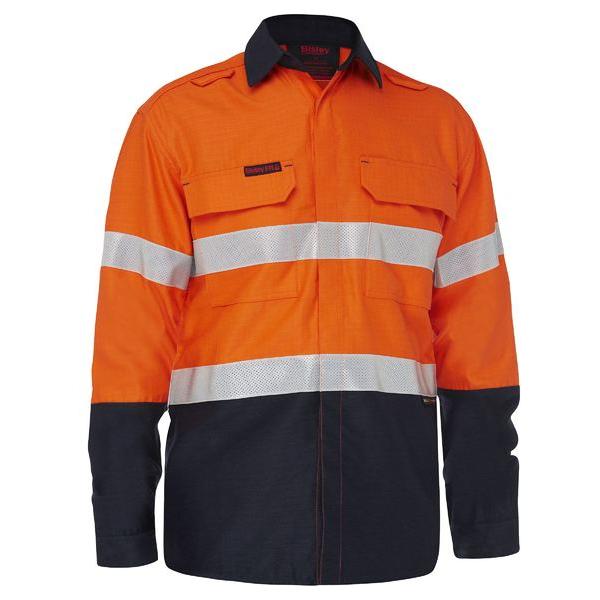 Apex 160 Taped Hi Vis FR Ripstop Vented Shirt - BS8338T