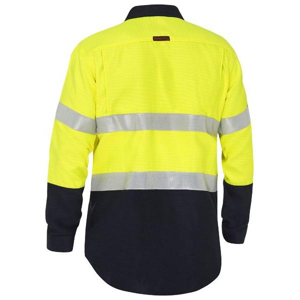 Apex 160 Taped Hi Vis FR Ripstop Vented Shirt - BS8338T