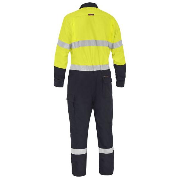 Apex 185/240 Taped Hi Vis FR Ripstop Vented Coverall - BC8477T