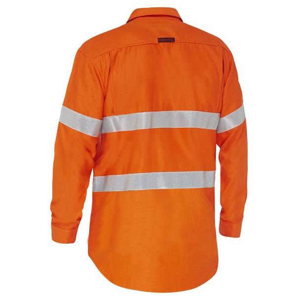 Apex 185 Taped Hi Vis Ripstop FR Vented Shirt - BS8439T