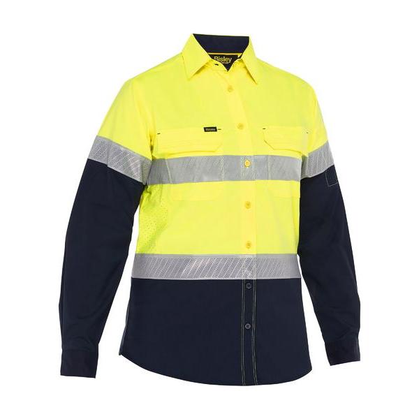 Womens X Airflow Hi Vis Taped Stretch Ripstop Shirt - BL6491T