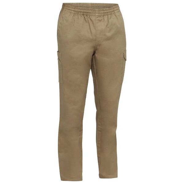 Stretch Cotton Drill Elastic Waist Cargo Work Pant - BPC6029