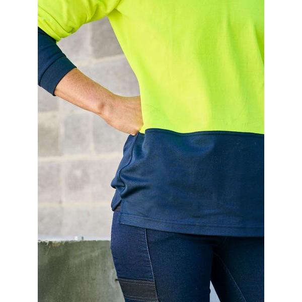 Womens Hi Vis V-Neck Polo - BKL6234