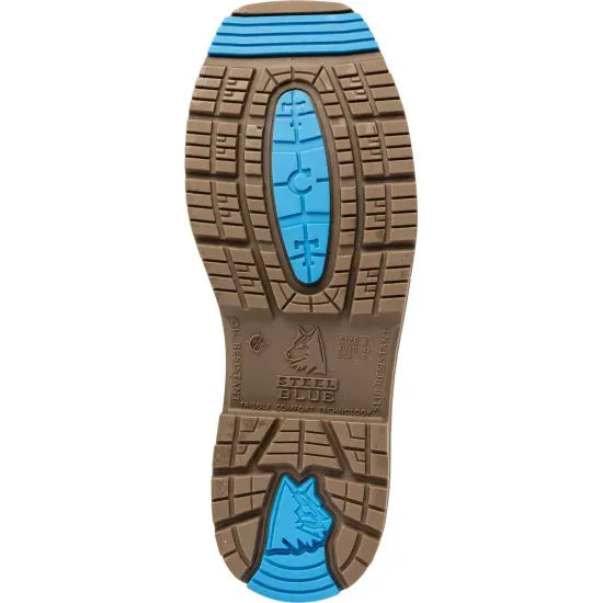 Steel Blue 810945 Blue Heeler Western Style Non Safety Boot