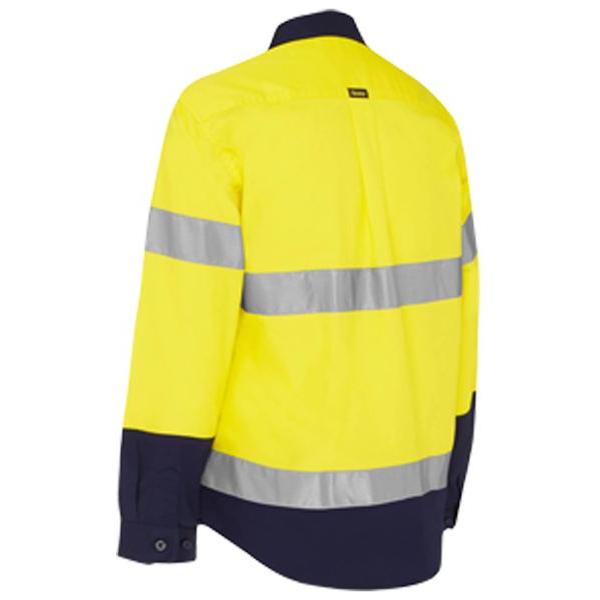 Womens Taped Hi Vis Maternity Drill Shirt - BLM6456T