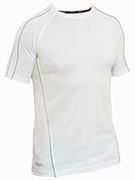 Cool Mesh Tee with Reflective Piping - BK1426