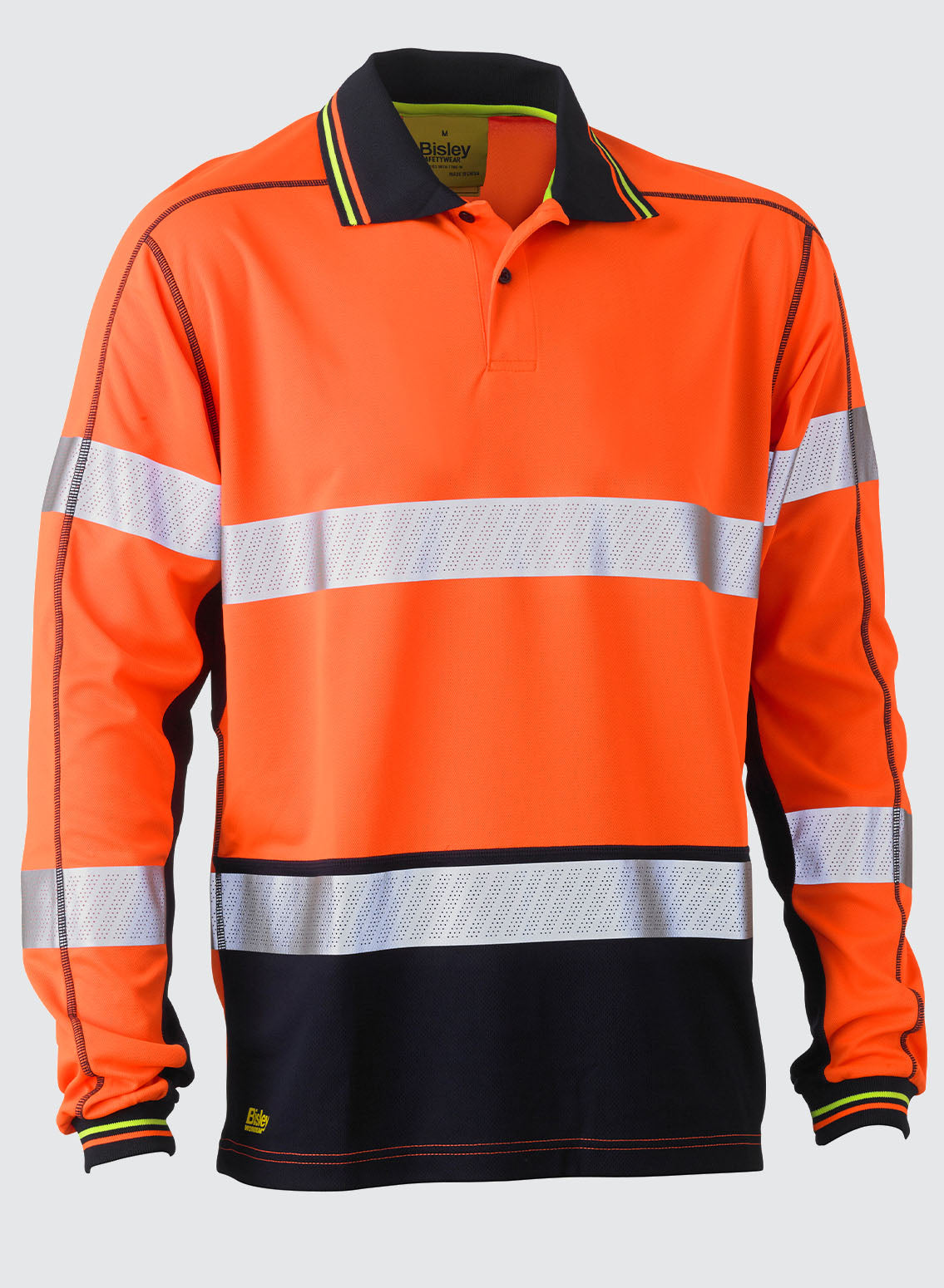 Taped Hi Vis Polyester Mesh Polo - BK6219T