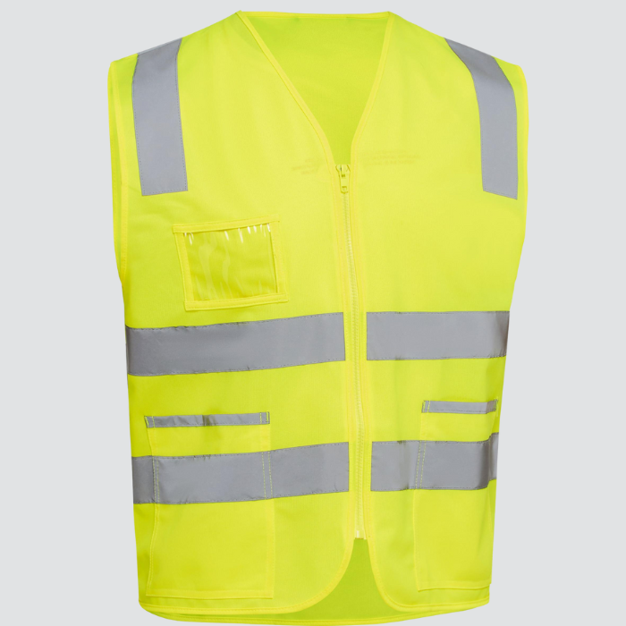 Taped Hi Vis Safety Zip Vest - BV0341T