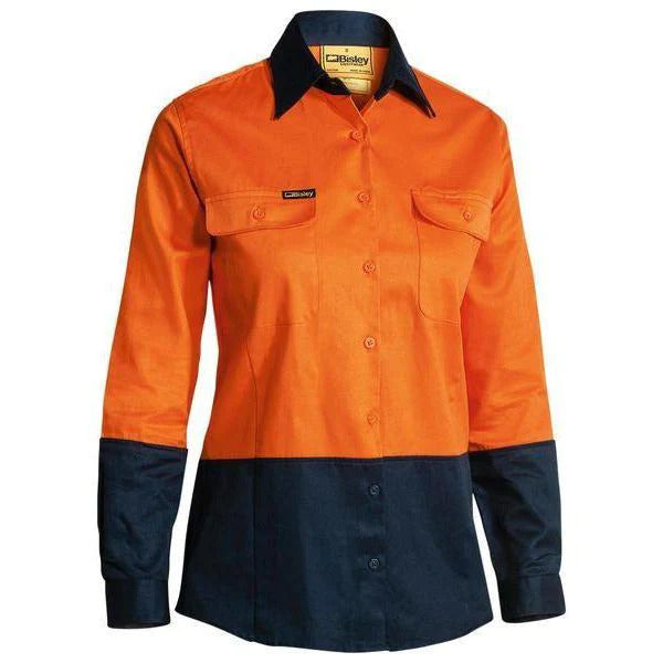 Womens Hi Vis Drill Shirt - BL6267