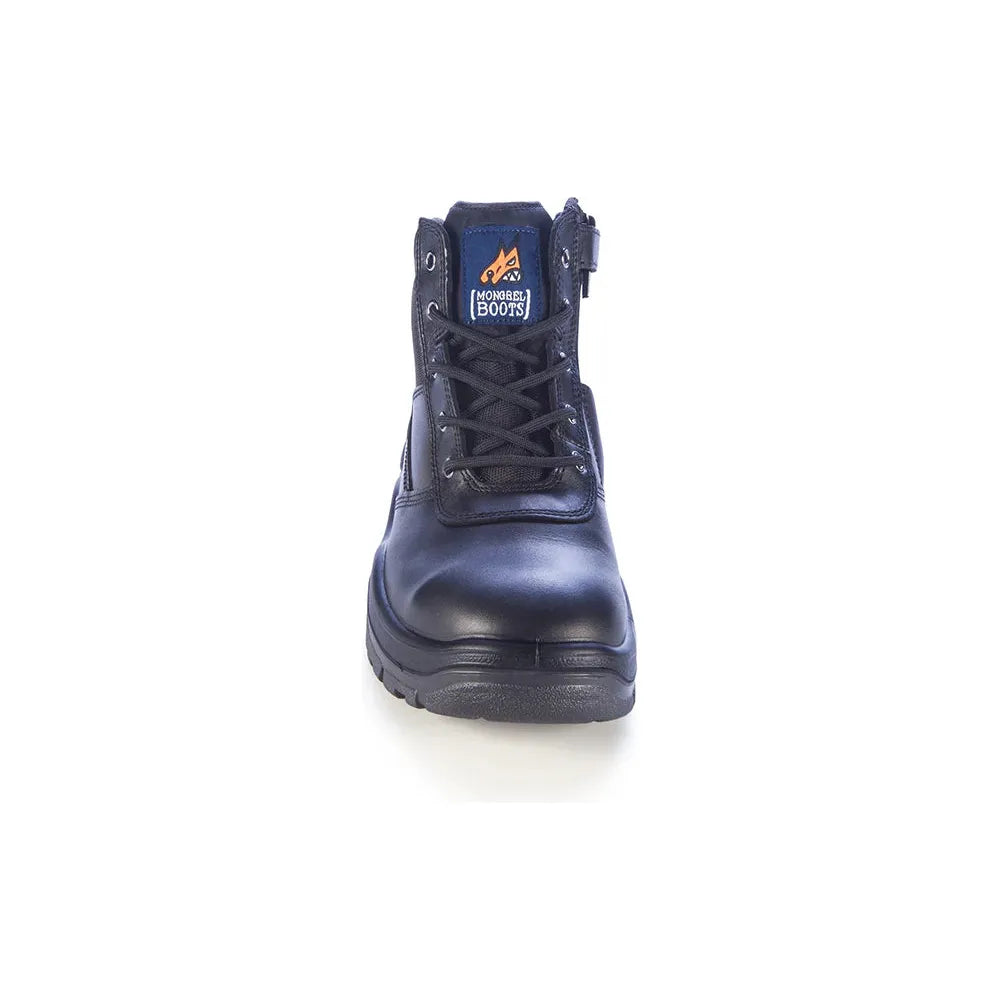 Mongrel 261020 Zip Side Safety Boot – Steel Toe Lace-Up